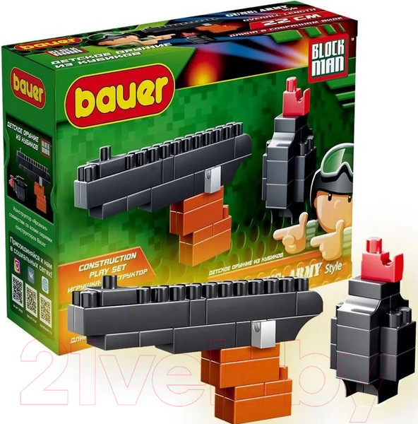 Изображение товара Конструктор Bauer Пистолет Макарова и ручная граната / 869 (34эл)
