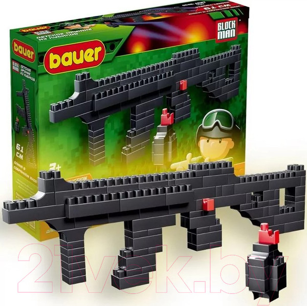 Изображение товара Конструктор Bauer Пистолет-пулемет HK UMP и ручная граната / 871 (96эл)