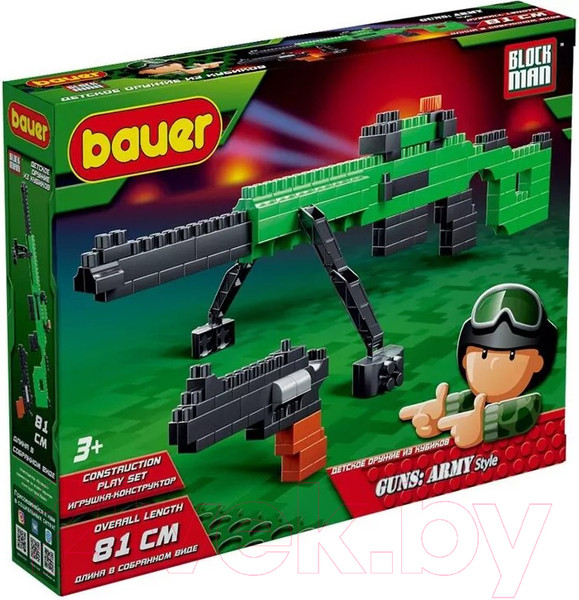 Изображение товара Конструктор Bauer Снайперская винтовка Драгунова и пистолет / 873 (159эл)