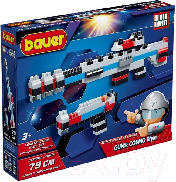 Изображение товара Конструктор Bauer Рельсотрон и бластер / 876 (158эл)