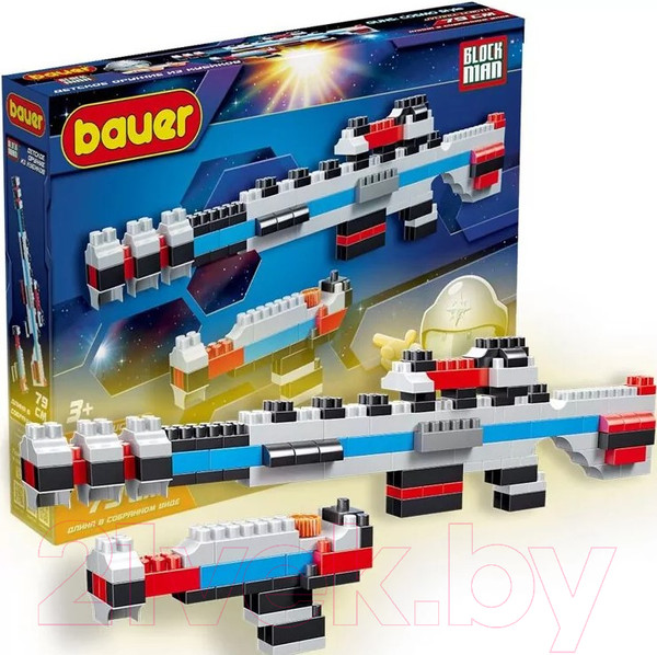 Изображение товара Конструктор Bauer Рельсотрон и бластер / 876 (158эл)