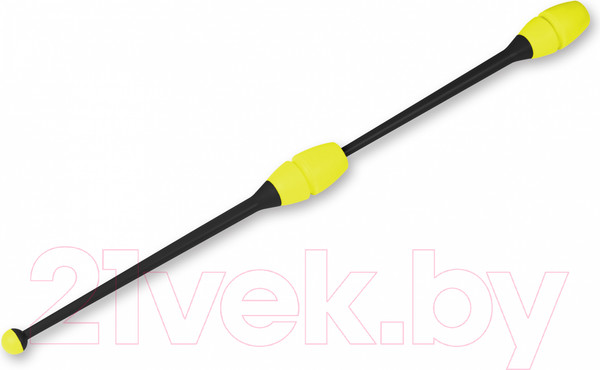 Изображение товара Булавы для художественной гимнастики Indigo Sport IN018 (черный/лимонный)