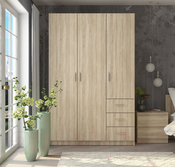 Изображение товара Шкаф Евва УН-03-01/S (дуб сонома)