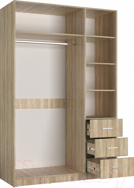 Изображение товара Шкаф Евва УН-03-01/S (дуб сонома)