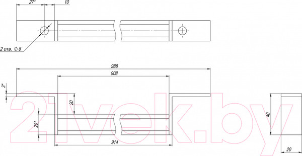 Изображение товара Опора для дачного душа Rostok 201.0000.000.003