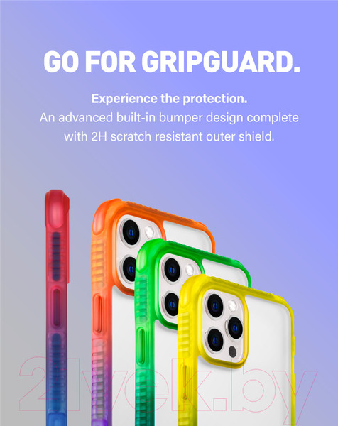 Изображение товара Чехол-накладка Skinarma Hade для iPhone 13 Pro Max (синий/розовый)