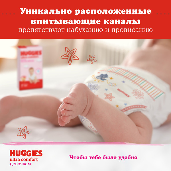 Изображение товара Подгузники детские Huggies Ultra Comfort 4 Disney Box Girl (100шт)