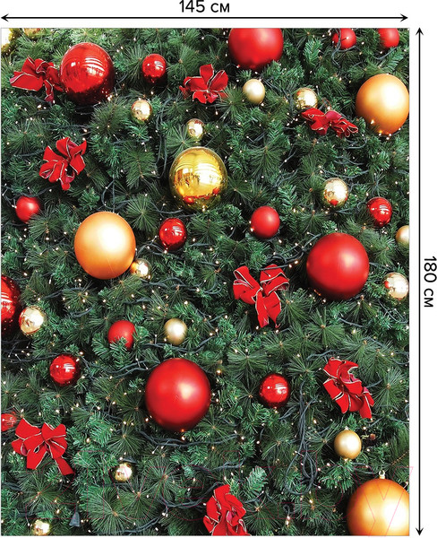 Изображение товара Скатерть JoyArty Елка в шарах / tcox_380794 (180x145)