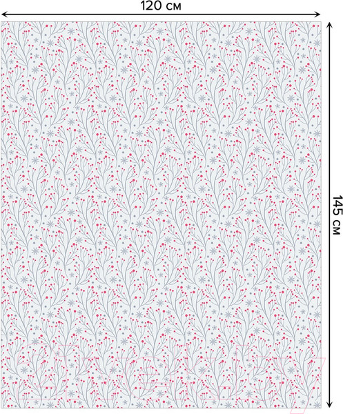 Изображение товара Скатерть JoyArty Новогодние ветки / tcox_380796 (120x145)