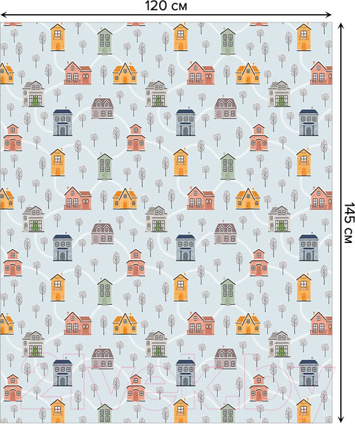 Изображение товара Скатерть JoyArty Городские тропы / tcox_380798 (120x145)