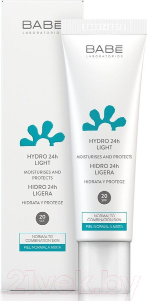 Изображение товара Крем для лица Laboratorios Babe Увлажняющий легкий 24 часа SPF 20 (50мл)