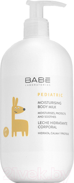 Изображение товара Молочко для тела детское Laboratorios Babe Увлажняющее (500мл)