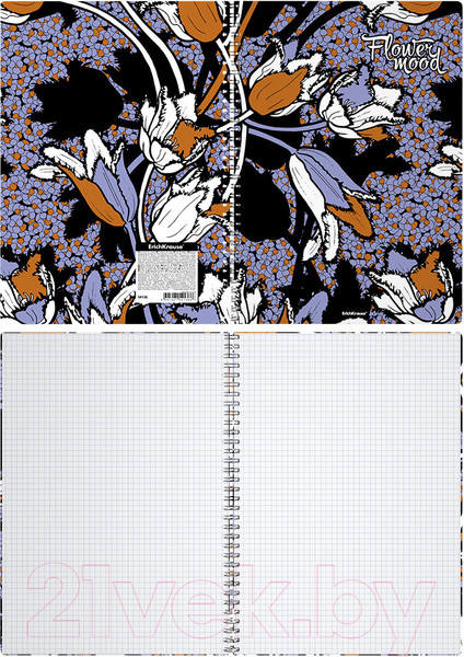 Изображение товара Тетрадь Erich Krause Tulips А4 / 54136 (80л)
