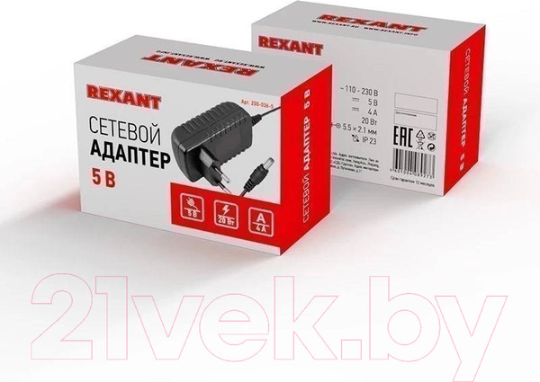 Изображение товара Блок питания для светодиодной ленты Rexant 200-036-5