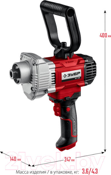 Изображение товара Дрель-миксер Зубр МР-1100