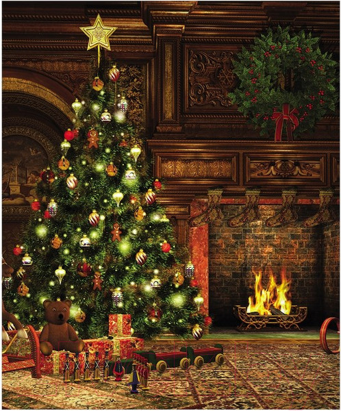 Изображение товара Скатерть JoyArty Праздник у камина / tcox_381929 (120x145)