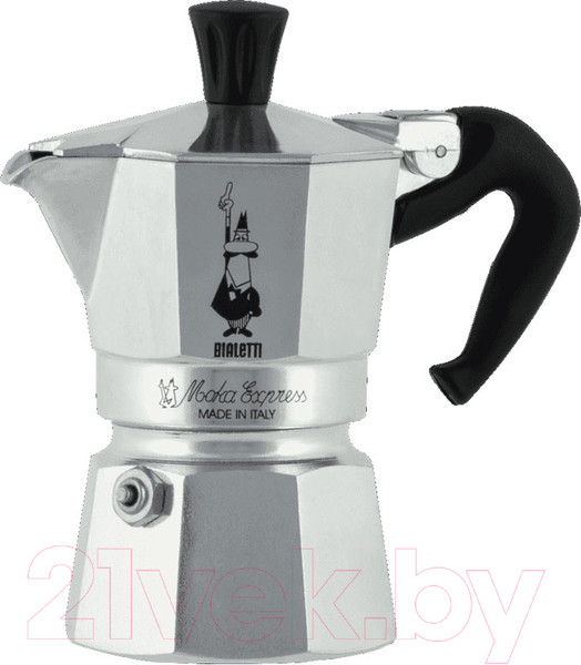 Изображение товара Гейзерная кофеварка Bialetti Moka Express 1161 (1 порция)