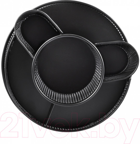 Изображение товара Органайзер настольный Q-Connect Круглый / KF17294 (черный)