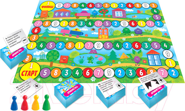 Изображение товара Развивающая игра Русский стиль Викторина. Скоро в школу. Арифметика / RS-03484