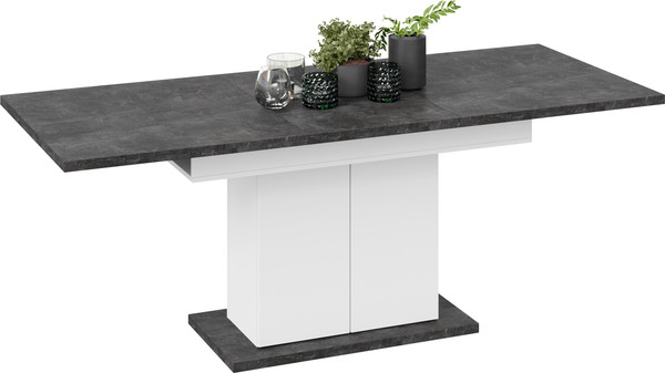 Изображение товара Обеденный стол ТриЯ Детройт Тип 1 (белый/ателье темный)