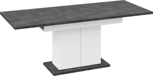 Изображение товара Обеденный стол ТриЯ Детройт Тип 1 (белый/ателье темный)