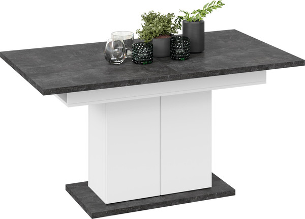 Изображение товара Обеденный стол ТриЯ Детройт Тип 1 (белый/ателье темный)