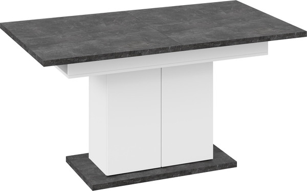 Изображение товара Обеденный стол ТриЯ Детройт Тип 1 (белый/ателье темный)