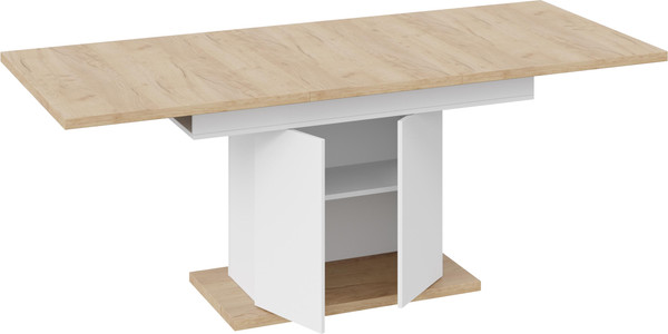 Изображение товара Обеденный стол ТриЯ Детройт Тип 1 (белый/дуб крафт золотой)