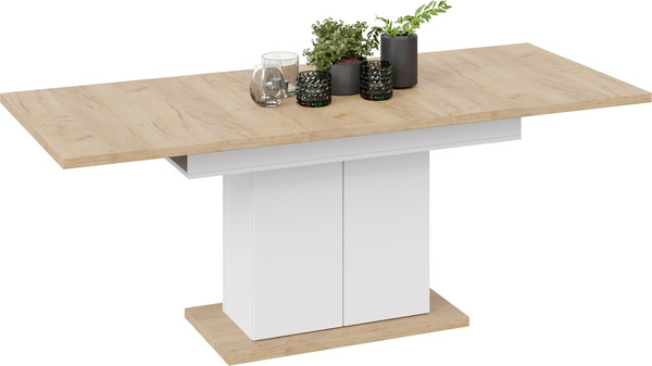 Изображение товара Обеденный стол ТриЯ Детройт Тип 1 (белый/дуб крафт золотой)