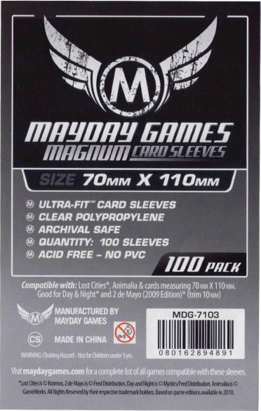 Изображение товара Набор протекторов для игровых карточек Mayday Games Затерянные города / MDG-7103