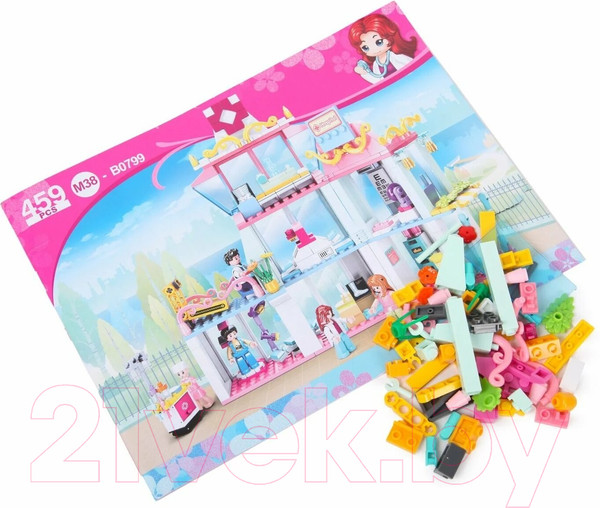 Изображение товара Конструктор Sluban Розовая мечта. Клиника / M38-B0799 (459эл)