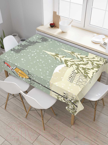 Изображение товара Скатерть JoyArty Санта в пути / tcox_5528 (120x145)