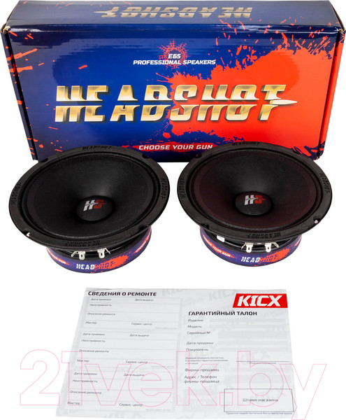 Изображение товара Среднечастотная АС Kicx HeadShot E65