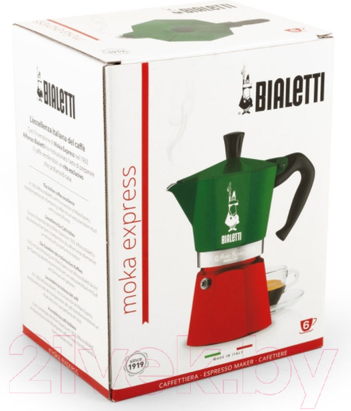 Изображение товара Гейзерная кофеварка Bialetti Moka Express 5323/NP (6 порций)