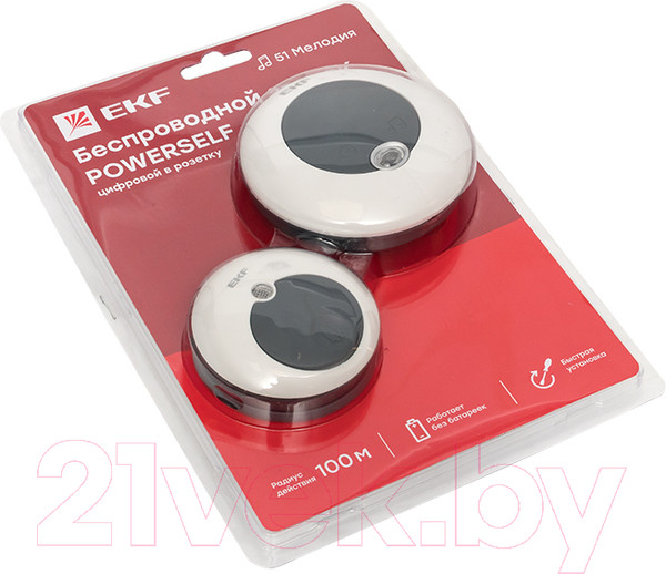Изображение товара Электрический звонок EKF Powerself DBS-003