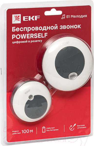 Изображение товара Электрический звонок EKF Powerself DBS-003