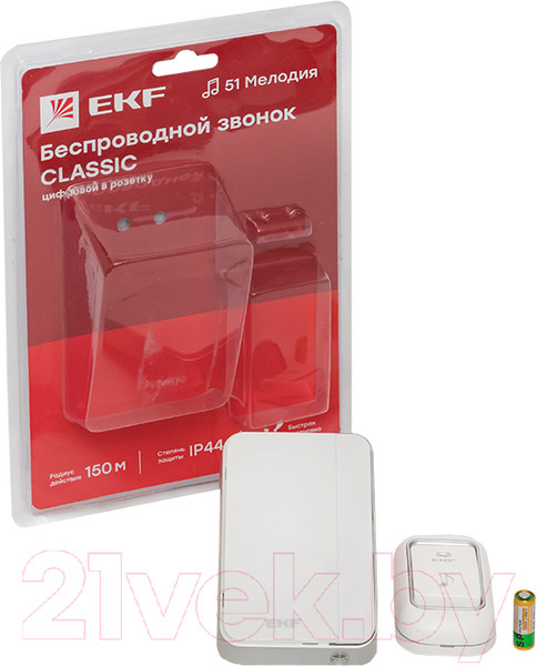 Изображение товара Электрический звонок EKF Classic DBS-002