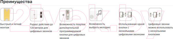 Изображение товара Электрический звонок EKF Classic DBS-002