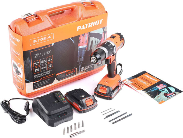 Изображение товара Аккумуляторная дрель-шуруповерт PATRIOT BR 210UES-H