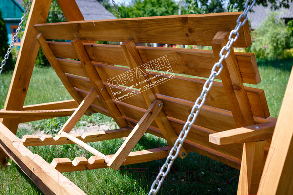 Изображение товара Качели садовые Сокол Бай Прага 1 старая древесина (серый/серый)