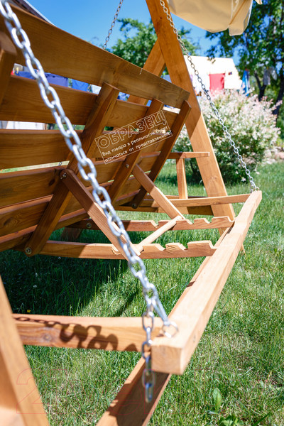 Изображение товара Качели садовые Сокол Бай Прага 1 старая древесина (серый/серый)