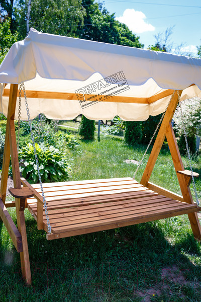 Изображение товара Качели садовые Сокол Бай Прага 1 старая древесина (серый/серый)