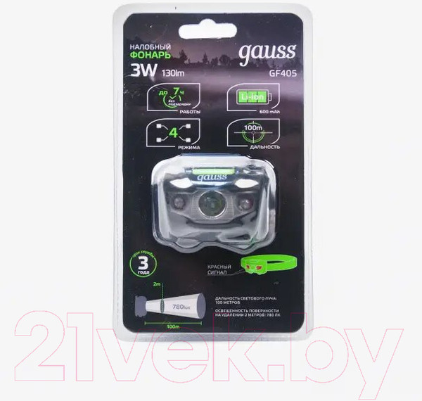 Изображение товара Фонарь Gauss GFL405 / GF405
