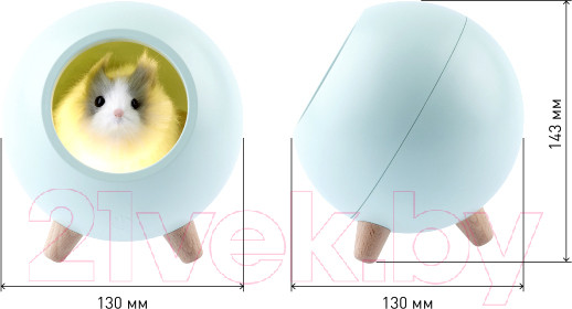 Изображение товара Ночник ЭРА NLED-468-1W-GR / Б0052817 (зеленый)
