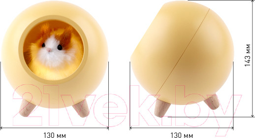 Изображение товара Ночник ЭРА NLED-468-1W-Y / Б0052815 (желтый)