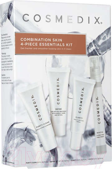 Изображение товара Набор косметики для лица Cosmedix Combination Skin KIT для комбинированной\жирной кожи (4x15мл)
