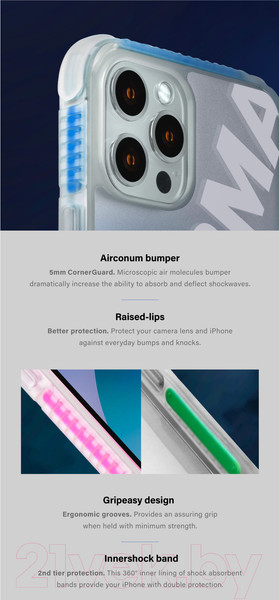 Изображение товара Чехол-накладка Skinarma Keisha для iPhone 13 Pro (оранжевый)