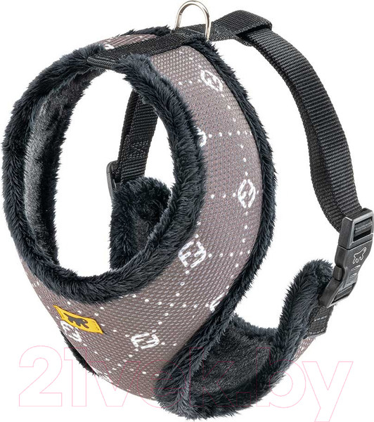 Изображение товара Шлея-жилетка для животных Ferplast Nikita Fur / 75468981 (XL, коричневая с мехом)