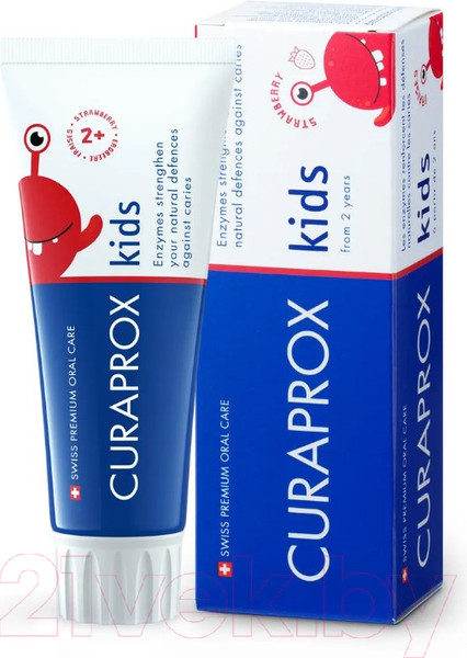 Изображение товара Зубная паста Curaprox Kids 950 Клубника (60мл)