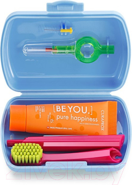 Изображение товара Набор для ухода за полостью рта Curaprox Be You Travel Set Blue